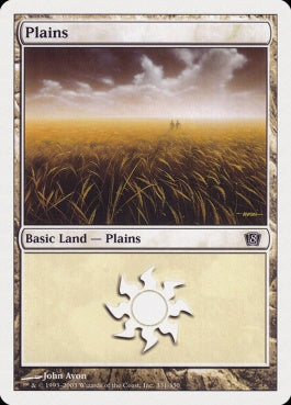 naokuroshop MTG [8ED][331][土地][C][JP][平地/Plains] NM