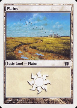 naokuroshop MTG [8ED][334][土地][C][JP][平地/Plains] NM