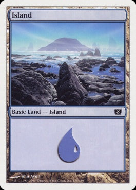 naokuroshop MTG [8ED][335][土地][C][EN][島/Island] NM