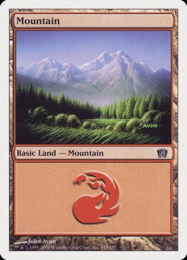 naokuroshop MTG [8ED][343][土地][C][JP][山/Mountain] NM