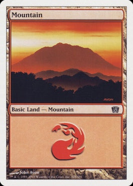 naokuroshop MTG [8ED][345][土地][C][EN][山/Mountain] NM