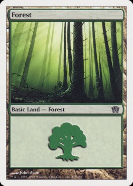 naokuroshop MTG [8ED][348][土地][C][JP][森/Forest] NM