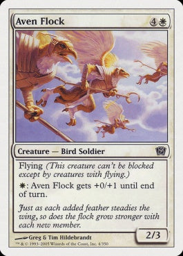 naokuroshop MTG [9ED][004][白][C][EN][エイヴンの群れ/Aven Flock] NM