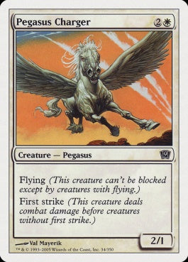 naokuroshop MTG [9ED][034][白][C][EN][突撃ペガサス/Pegasus Charger] NM