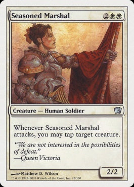 naokuroshop MTG [9ED][042][白][U][EN][歴戦の司令官/Seasoned Marshal] NM