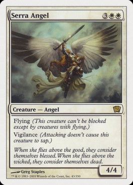 naokuroshop MTG [9ED][043][白][R][EN][セラの天使/Serra Angel] NM