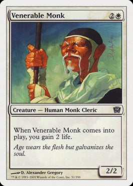 naokuroshop MTG [9ED][051][白][C][EN][ありがたい老修道士/Venerable Monk] NM