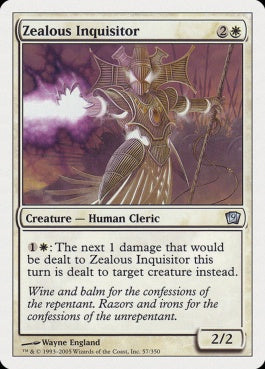 naokuroshop MTG [9ED][057][白][U][EN][盲信の審問官/Zealous Inquisitor] NM