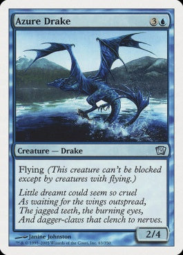 naokuroshop MTG [9ED][063][青][U][EN][蒼穹のドレイク/Azure Drake] NM