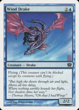 naokuroshop MTG [9ED][112][青][C][JP][風のドレイク/Wind Drake] NM