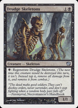 naokuroshop MTG [9ED][126][黒][U][JP][蠢く骸骨/Drudge Skeletons] NM