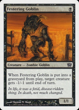 naokuroshop MTG [9ED][130][黒][C][EN][ただれたゴブリン/Festering Goblin] NM