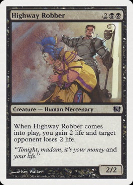 naokuroshop MTG [9ED][138][黒][C][EN][街道筋の強盗/Highway Robber] NM