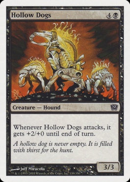 naokuroshop MTG [9ED][139][黒][C][JP][虚ろの犬/Hollow Dogs] NM