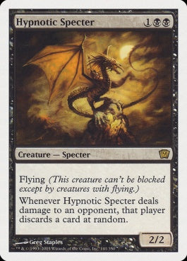 naokuroshop MTG [9ED][141][黒][R][EN][惑乱の死霊/Hypnotic Specter] NM