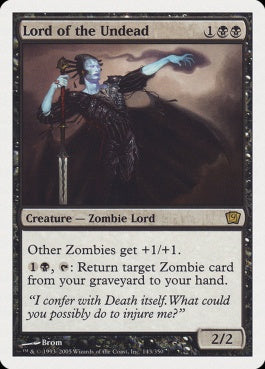 naokuroshop MTG [9ED][143][黒][R][EN][アンデッドの王/Lord of the Undead] NM