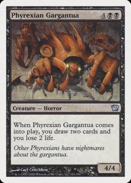 naokuroshop MTG [9ED][153][黒][U][JP][ファイレクシアのガルガンチュア/Phyrexian Gargantua] NM