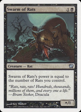 naokuroshop MTG [9ED][166][黒][U][EN][ネズミの大群/Swarm of Rats] NM