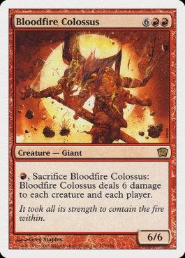 naokuroshop MTG [9ED][177][赤][R][EN][沸血の巨像/Bloodfire Colossus] NM