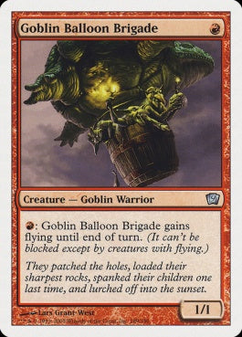 naokuroshop MTG [9ED][189][赤][U][JP][ゴブリン気球部隊/Goblin Balloon Brigade] NM