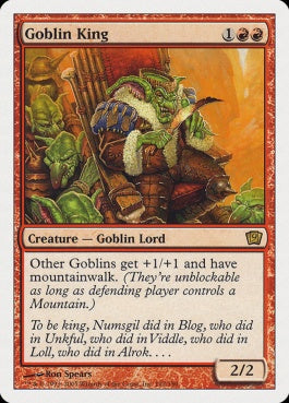 naokuroshop MTG [9ED][192][赤][R][EN][ゴブリンの王/Goblin King] NM