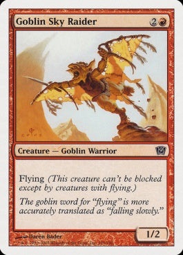 naokuroshop MTG [9ED][195][赤][C][JP][ゴブリンの空襲部隊/Goblin Sky Raider] NM