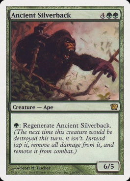 naokuroshop MTG [9ED][230][緑][R][EN][年経たシルバーバック/Ancient Silverback] NM