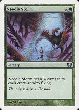 naokuroshop MTG [9ED][259][緑][U][EN][針の嵐/Needle Storm] NM