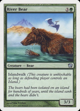 naokuroshop MTG [9ED][266][緑][U][JP][河熊/River Bear] NM