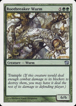 naokuroshop MTG [9ED][267][緑][U][JP][根切りワーム/Rootbreaker Wurm] NM