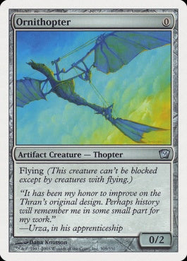 naokuroshop MTG [9ED][305][茶][U][EN][羽ばたき飛行機械/Ornithopter] NM