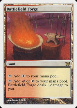 naokuroshop MTG [9ED][318][土地][R][JP][戦場の鍛冶場/Battlefield Forge] NM