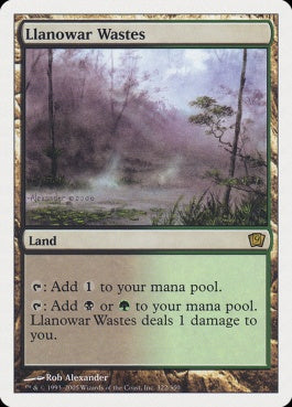 naokuroshop MTG [9ED][322][土地][R][JP][ラノワールの荒原/Llanowar Wastes] NM