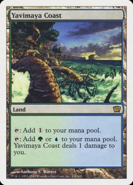 naokuroshop MTG [9ED][330][土地][R][EN][ヤヴィマヤの沿岸/Yavimaya Coast] NM