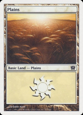 naokuroshop MTG [9ED][333][土地][C][JP][平地/Plains] NM