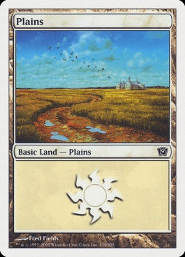 naokuroshop MTG [9ED][334][土地][C][EN][平地/Plains] NM