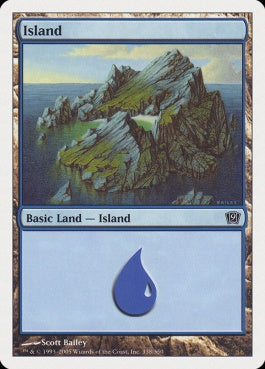 naokuroshop MTG [9ED][338][土地][C][JP][島/Island] NM