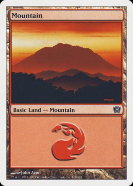 naokuroshop MTG [9ED][345][土地][C][EN][山/Mountain] NM