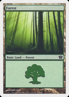 naokuroshop MTG [9ED][348][土地][C][JP][森/Forest] NM