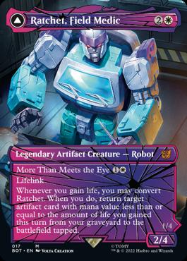 naokuroshop MTG [BOT][017][白][M][EN][戦場軍医、ラチェット/Ratchet, Field Medic]（foil） NM