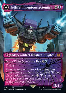 naokuroshop MTG [BOT][018][青][M][EN][独創的な科学者、ジェットファイヤー/Jetfire, Ingenious Scientist]（foil） NM