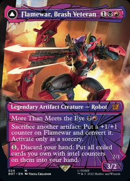 naokuroshop MTG [BOT][024][多][M][EN][無作法な古参兵、フレイムウォー/Flamewar, Brash Veteran] NM