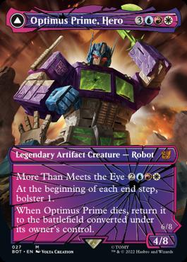 naokuroshop MTG [BOT][027][多][M][EN][英雄、オプティマスプライム/Optimus Prime, Hero]（foil） NM
