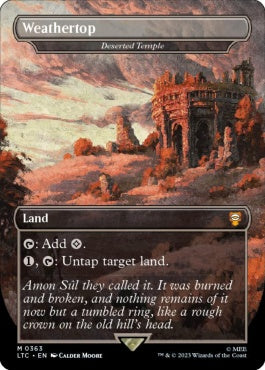 naokuroshop MTG [LTC][0363][土地][M][EN][風見が丘（さびれた寺院）/Weathertop（Deserted Temple）]（foil） NM