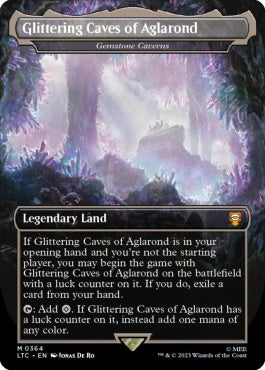 naokuroshop MTG [LTC][0364][土地][M][EN][アグラロンドの燦光洞（宝石の洞窟）/Glittering Caves of Aglarond（Gemstone Caverns）]（foil） NM