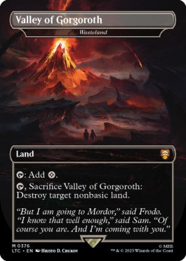 naokuroshop MTG [LTC][376][土地][M][EN][ゴルゴロスの谷（不毛の大地）/Valley of Gorgoroth（Wasteland）]（foil） NM