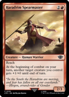 naokuroshop MTG [LTR][0135][赤][C][EN][ハラドリムの槍使い/Haradrim Spearmaster]（foil） NM