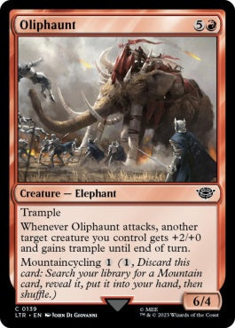 naokuroshop MTG [LTR][0139][赤][C][EN][オリファント/Oliphaunt]（foil） NM