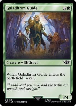 naokuroshop MTG [LTR][0168][緑][C][EN][ガラズリムの道案内/Galadhrim Guide]（foil） NM