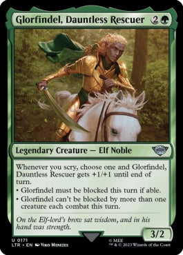 naokuroshop MTG [LTR][0171][緑][U][EN][勇敢なる救い手、グロールフィンデル/Glorfindel, Dauntless Rescuer]（foil） NM